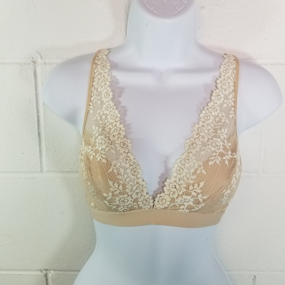 Wacoal embrace sand ivory lace bralette 36 - Picture 6 of 8